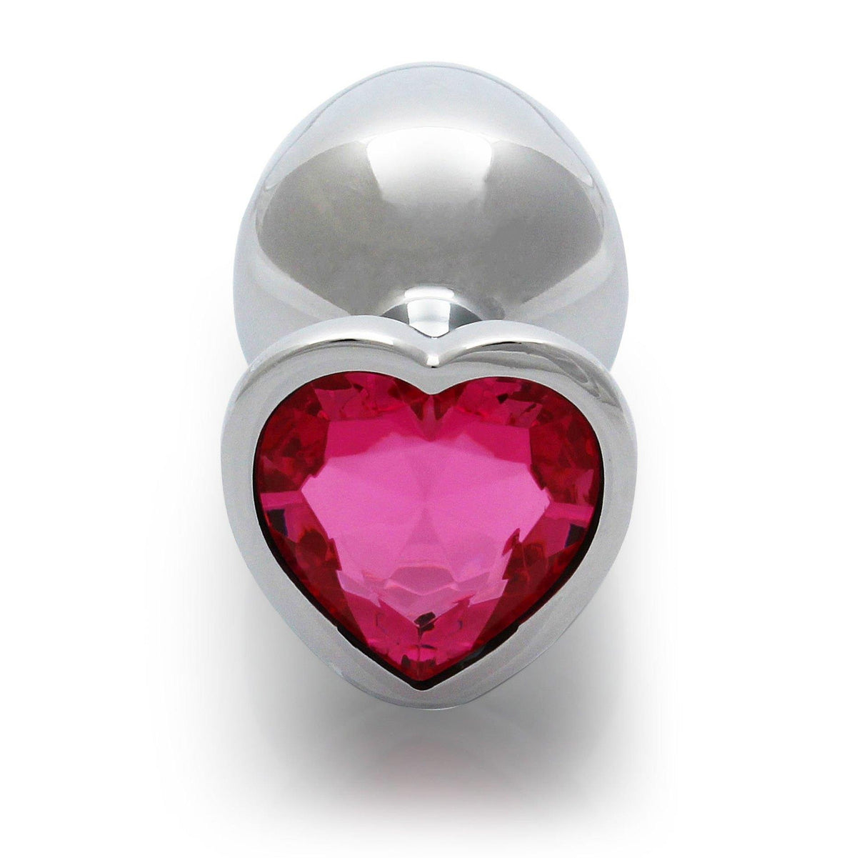 1-Aluminiowy korek analny Heart Gem Ouch średni 7 cm-1