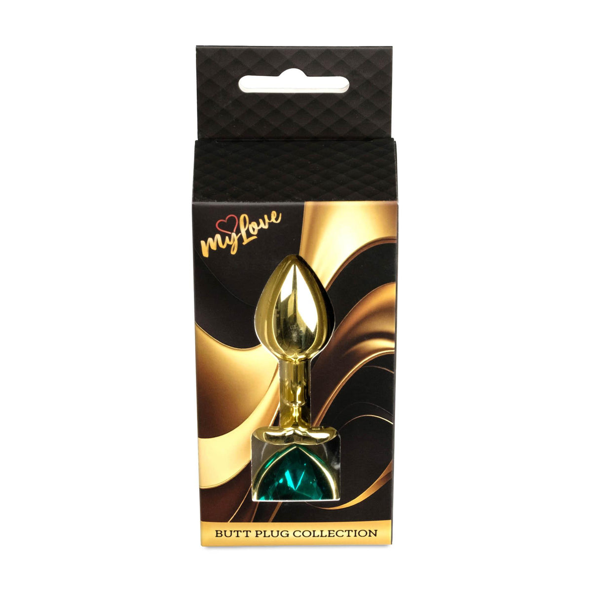 7-MyLove Toys - Jewellery Gold  Heart PLUG- Green-7