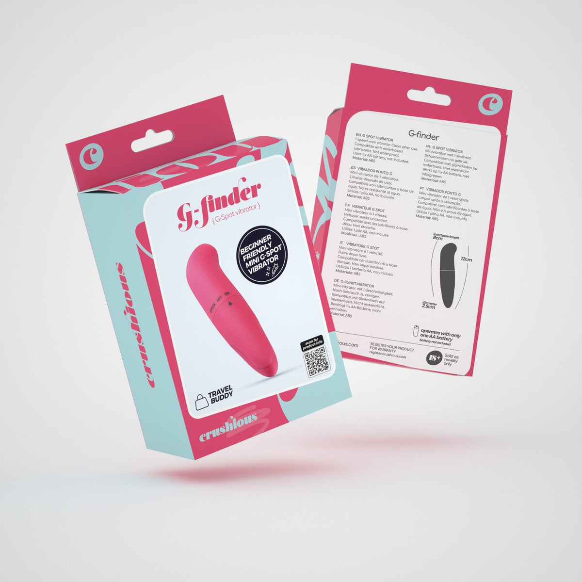 2-Wibrator punktu G Crushious G Finder mini różowy 8 cm-2