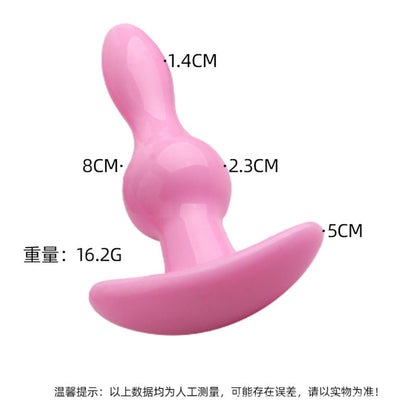 3-Korek analny Lovesecret T Plug różowy 8,5 cm-3
