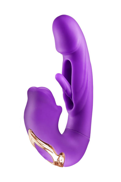 5-Wibrator króliczek Yoba Kissy 3w1 fioletowy USB 17,6 cm-5