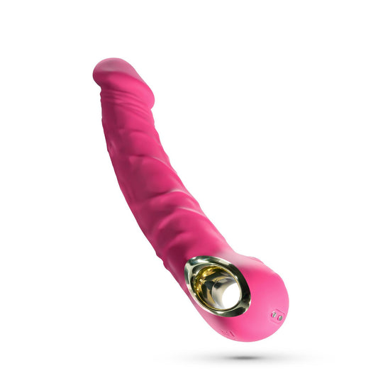 2-Wibrator realistyczny Crushious Magnus Bend zginany różowy USB-2