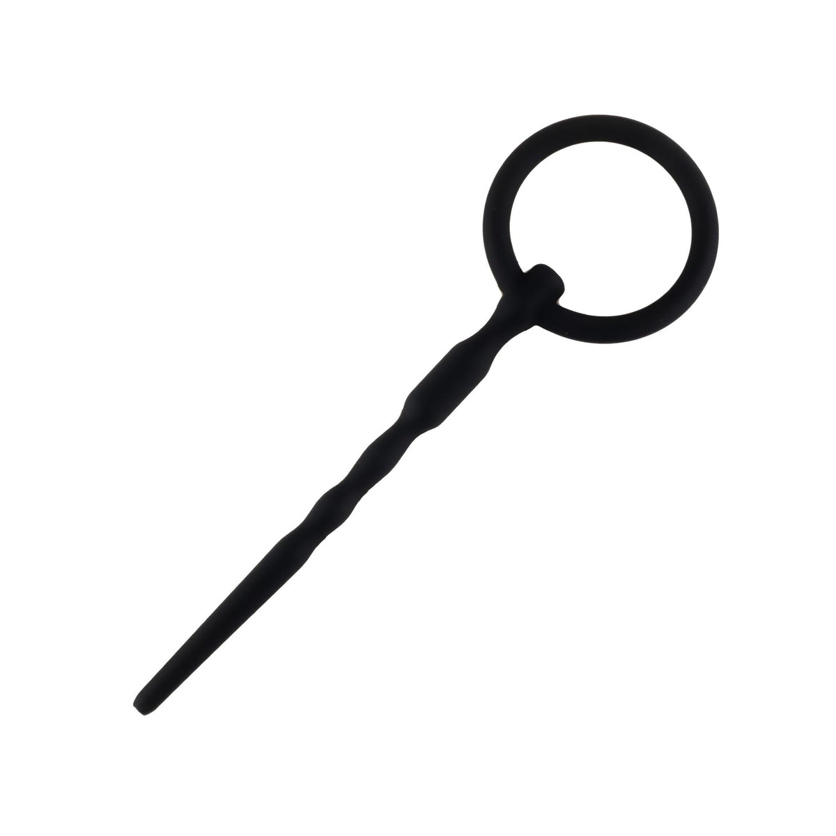 4-Silikonowy penis plug z kanałem B Series HeavyFun 13,5 cm-4