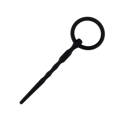4-Silikonowy penis plug z kanałem B Series HeavyFun 13,5 cm-4