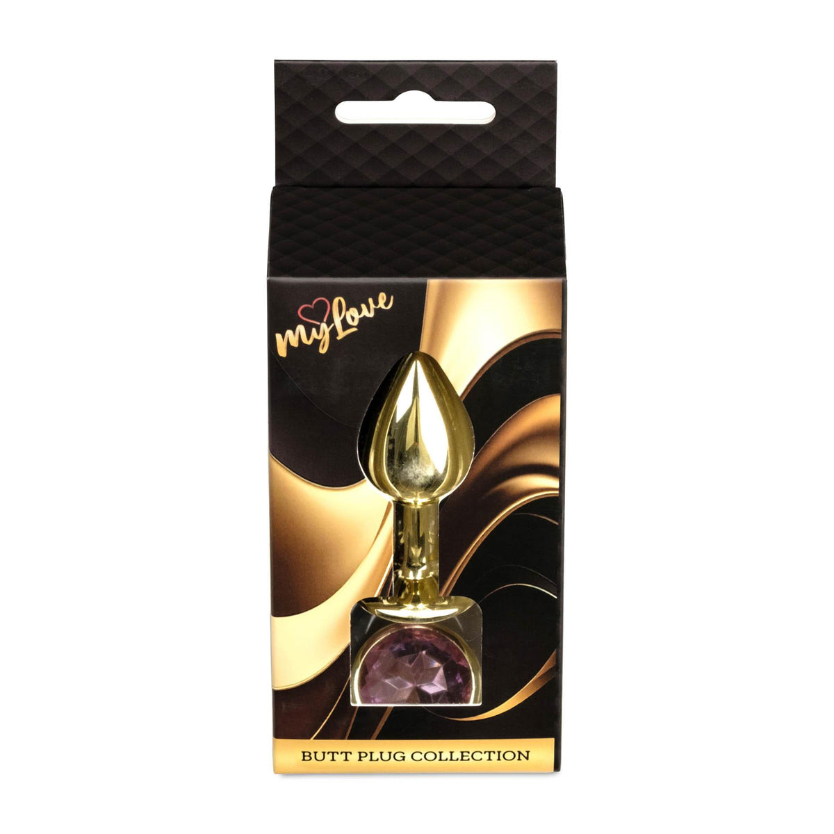 4-Złoty korek analny z diamentem MyLove Toys 7 cm-4