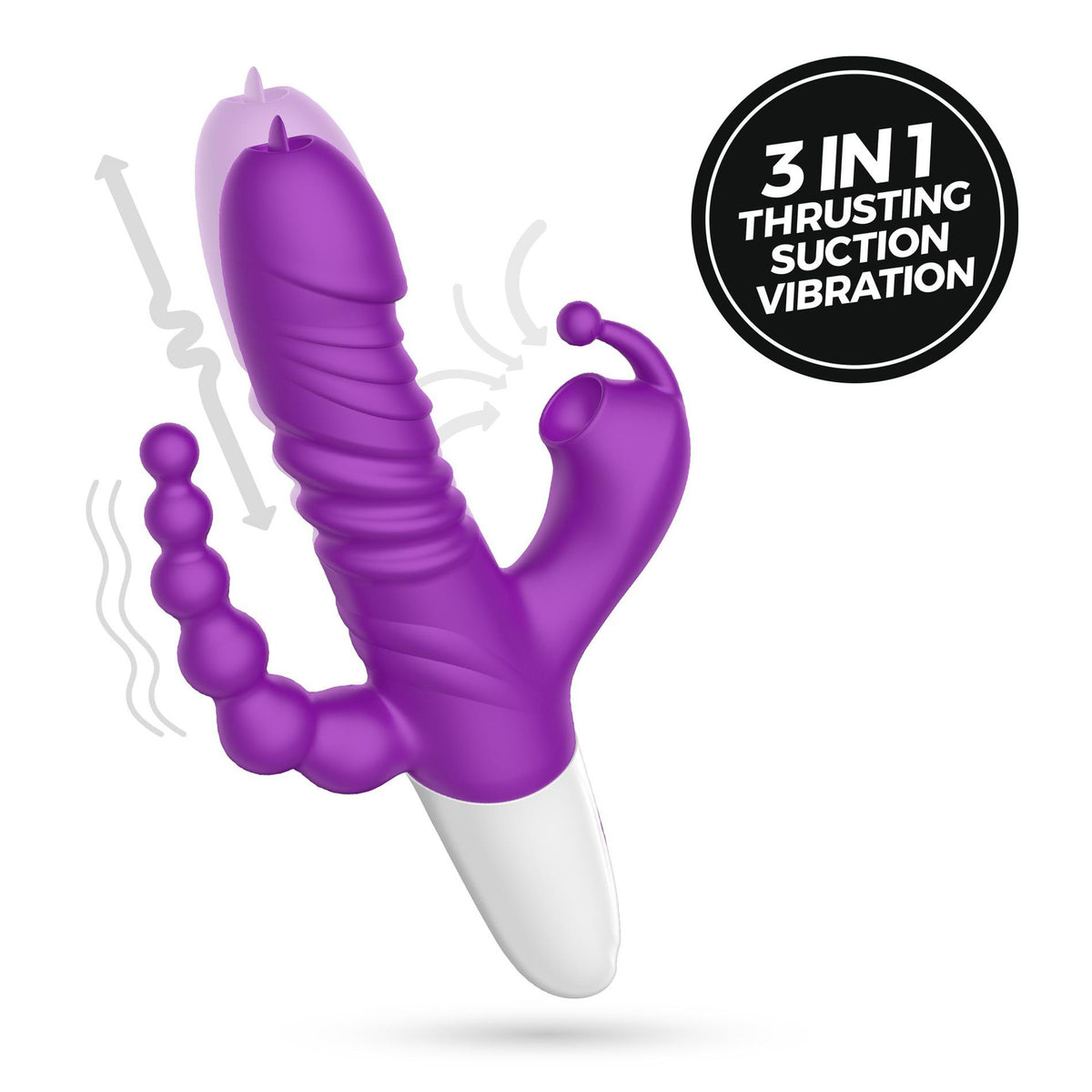 2-Wibrator punktu G Crushious Wrangler z posuwem i ssaniem USB 23 cm-2