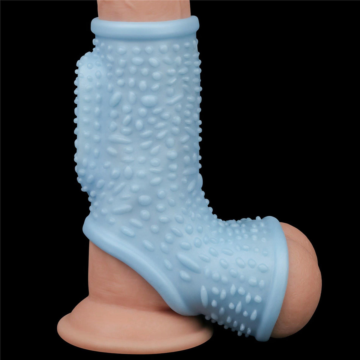 4-Vibrating Drip Knights Ring with Scrotum Sleeve-4