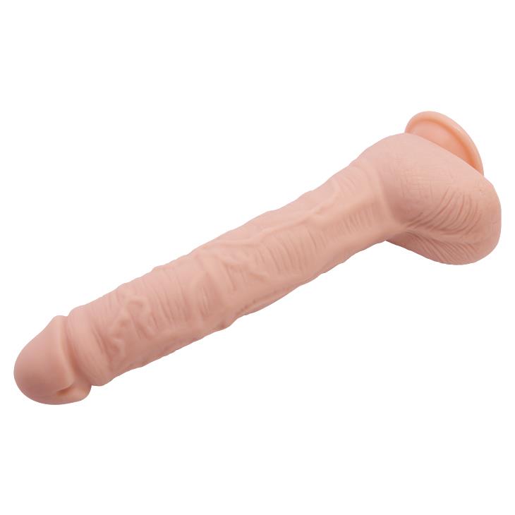 4-Dildo z cyberskóry Baile Beautiful DICK 11 cali cieliste-4