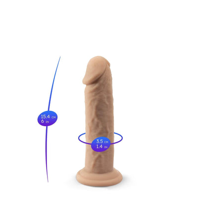 5-Dildo realistyczne Real Skin Model 2 Silexd 15 cm cieliste-5