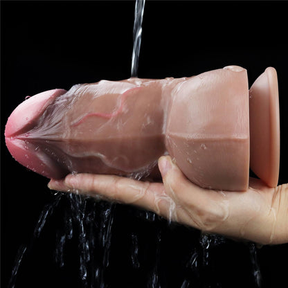 6-7.0'' Dual Layered Platinum Silicone Cock-6