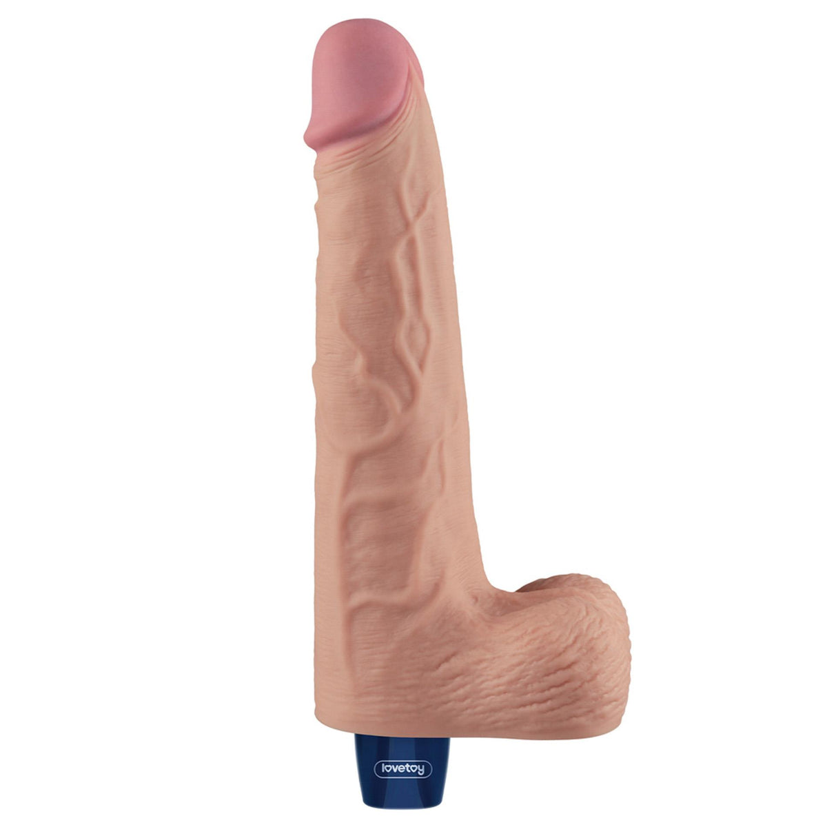 3-10" REAL SOFTEE Rechargeable TPE Vibrating Dildo(Flesh)-3