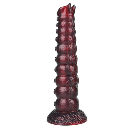 4-Dildo silikonowe pofalowane Power Monsters Voidclaw Brute 29 cm fioletowe-4