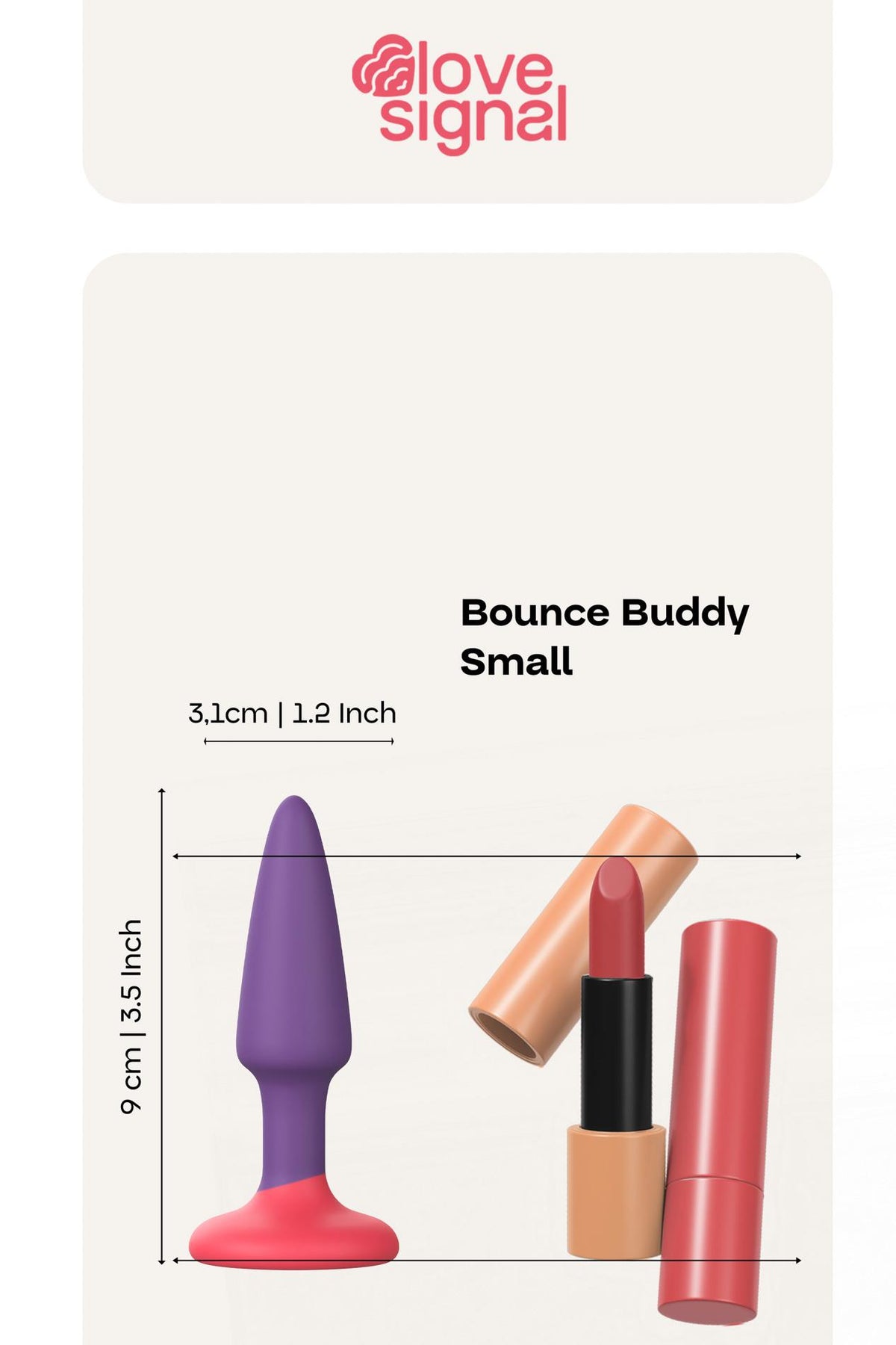 4-Korek analny silikonowy Bounce Buddy Small 9 cm Dream Toys-4