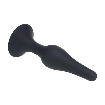 5-Smukły silikonowy korek analny Levelz XL czarny 15,5 cm-5