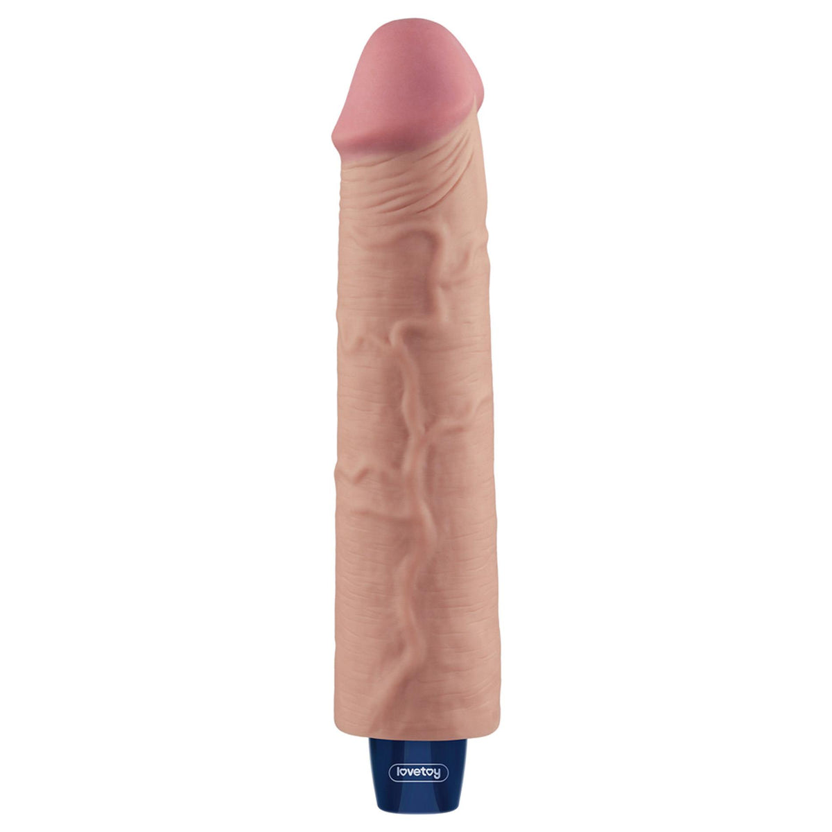 3-9.5" REAL SOFTEE Rechargeable TPE Vibrating Dildo(Flesh)-3