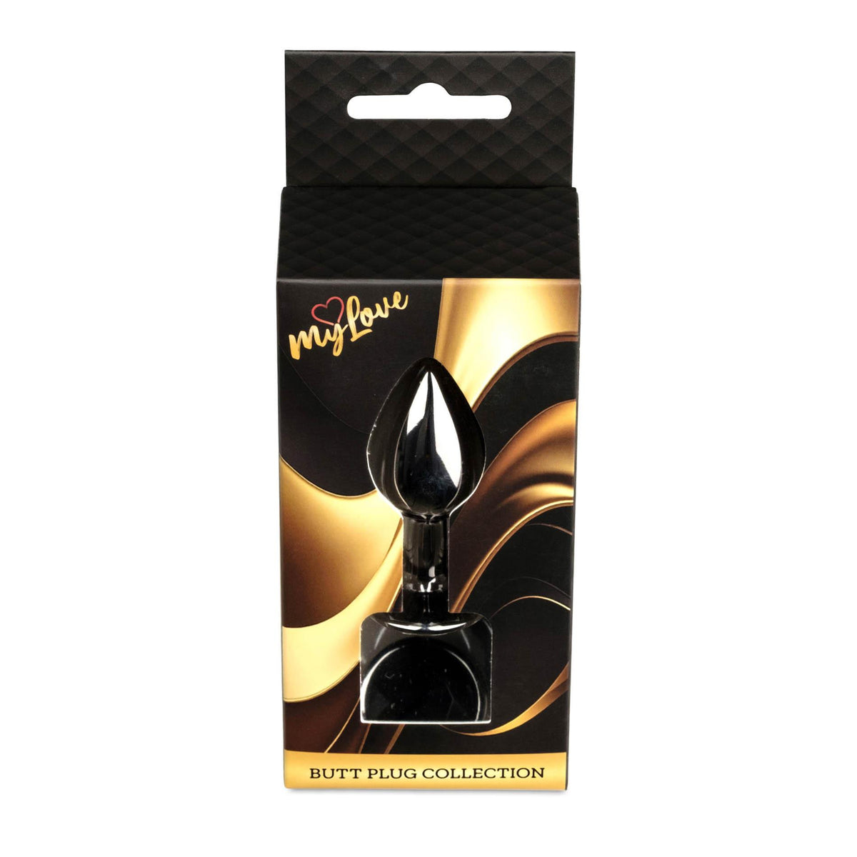 1-MyLove Toys - Jewellery Dark Silver PLUG- Black-1