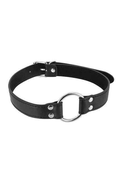 3-Knebel z metalowym pierścieniem Fetish Tentation czarny 48 mm-3