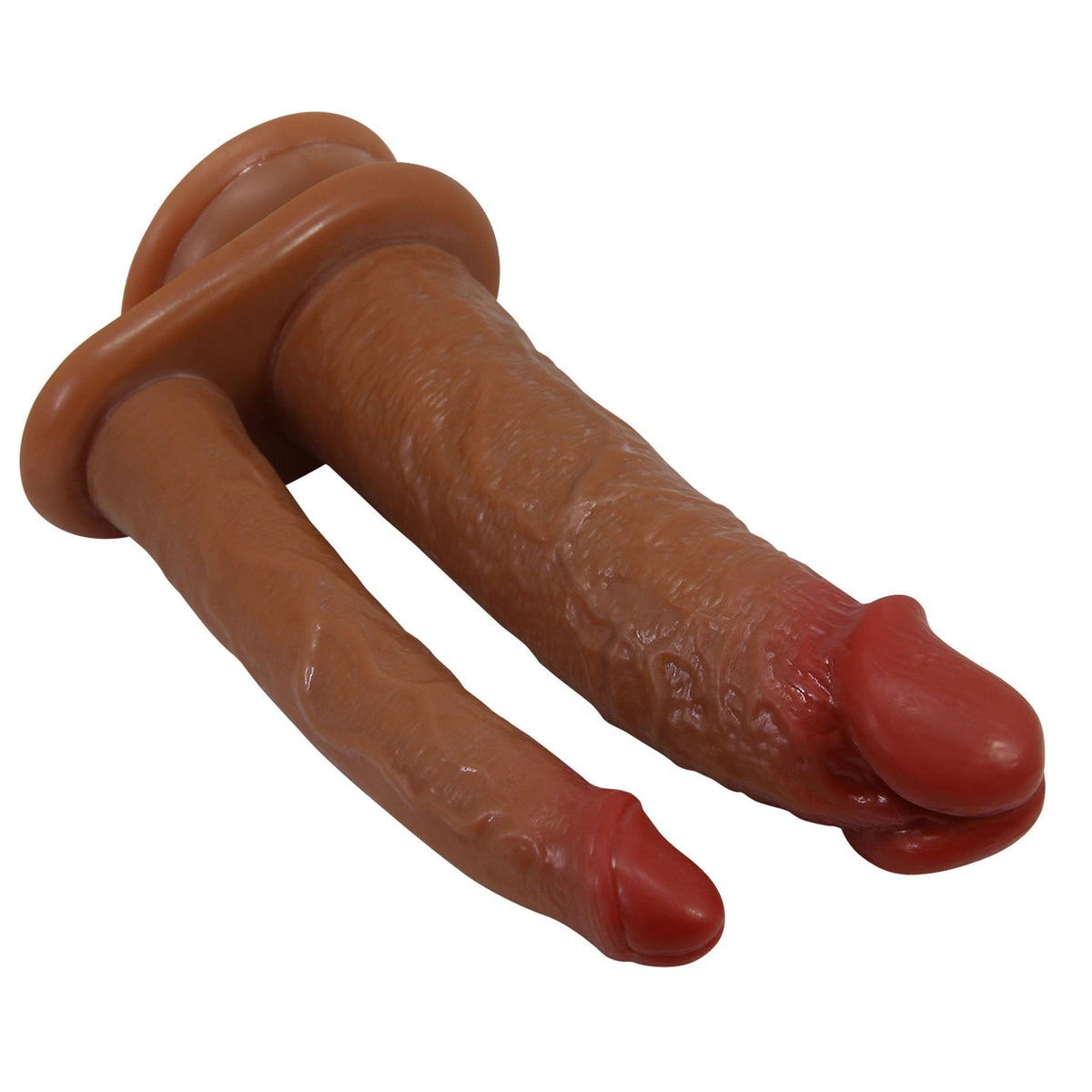 6-Podwójne dildo wibrujące Pretty Love Hulbert cieliste 18 cm-6