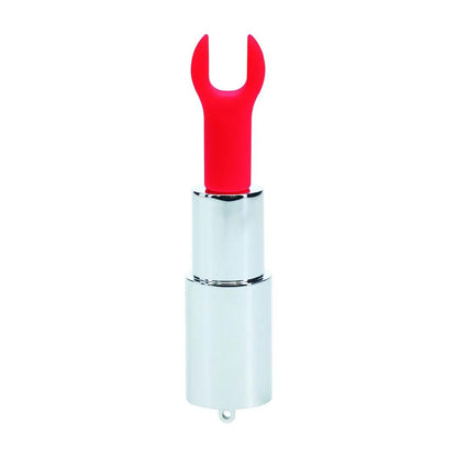 4-Mini wibrator pomadka Loveline zielony z 4 końcówkami USB-4
