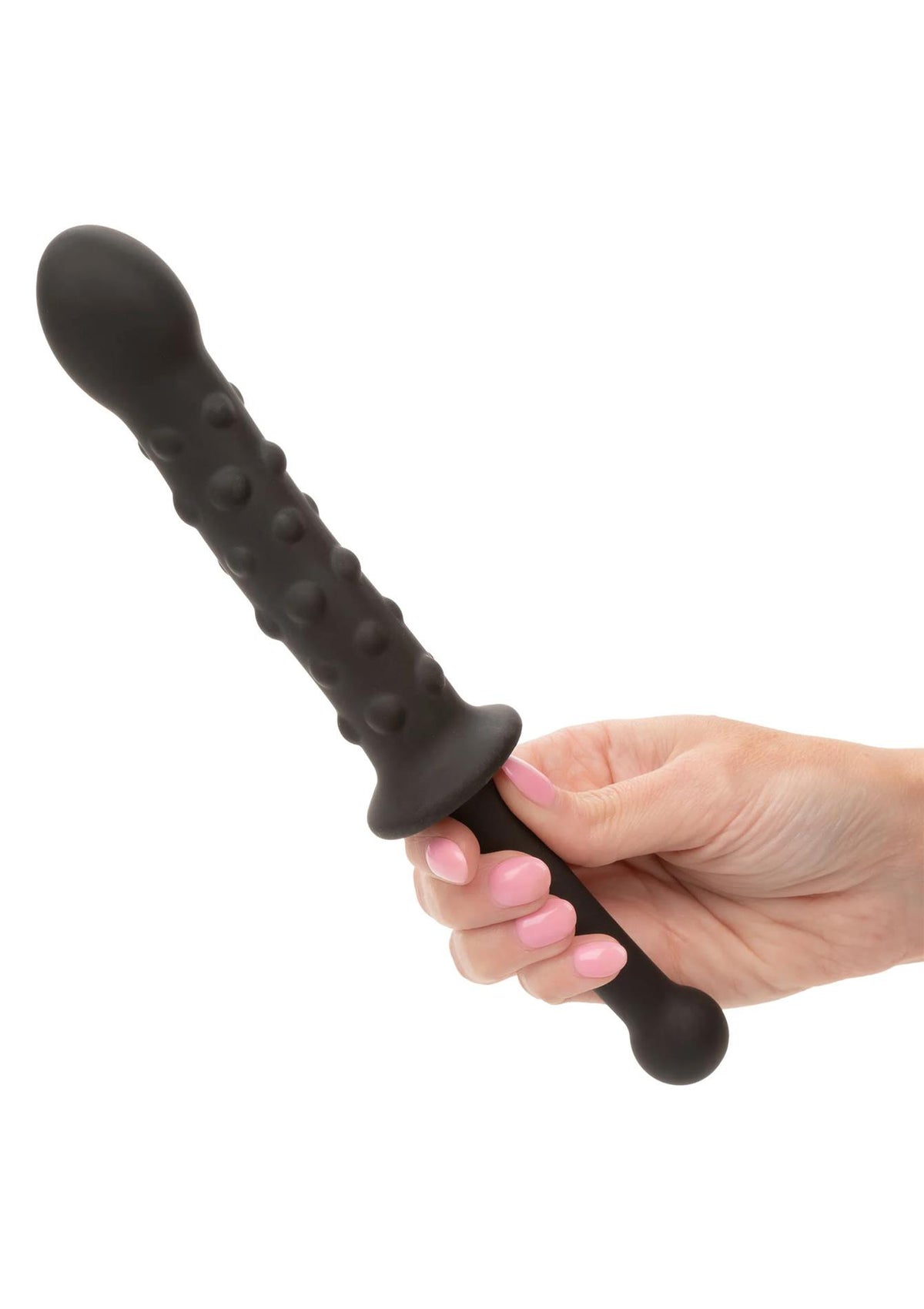 3-Elastyczna sonda koralikowa silikonowa Calexotics czarna 25,5cm-3