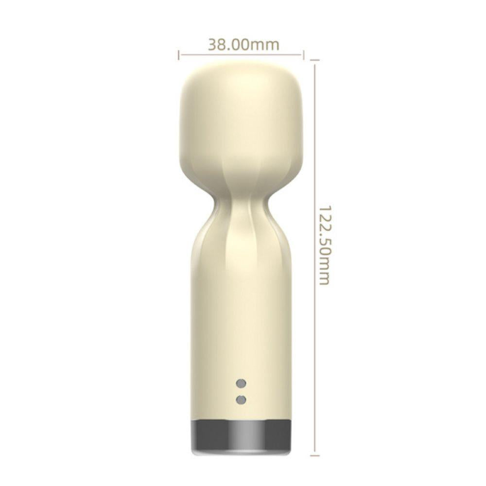6-Wibrator Silk Pulse ecru kompaktowy 12 cm wodoodporny-6