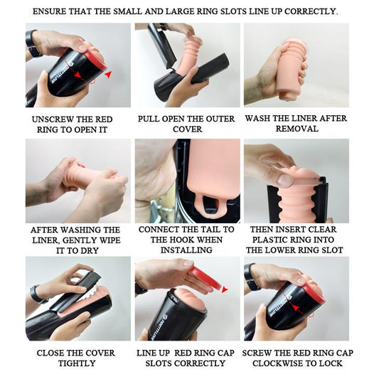 2-Masturbator z wibracją Pretty Love Ozzy cielisty-2