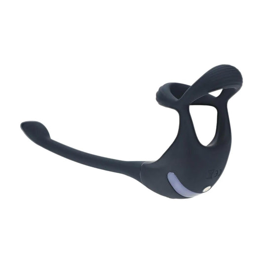 2-Pierścień wibrujący Levelz Tri O z pilotem silikonowy czarny 22,5 cm-2