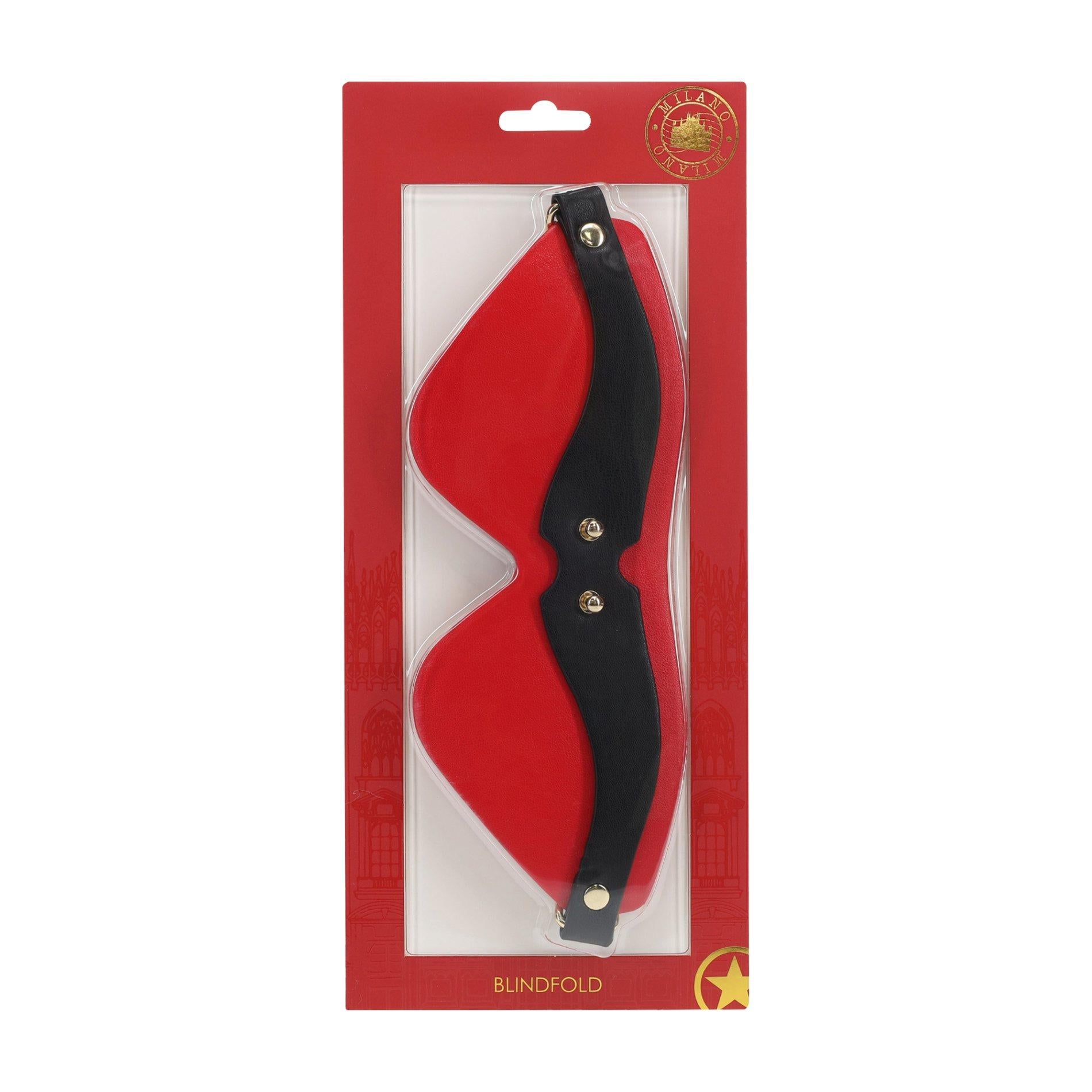 4-Milan Collection - Blindfold - Black/Red-4