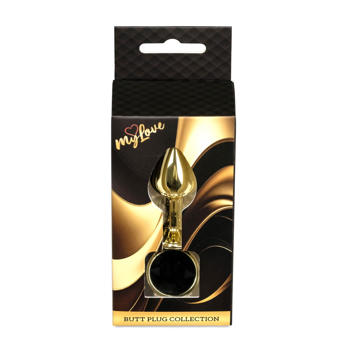 2-Biżuteria analna stalowa MyLove Toys czarny diament 7 cm-2