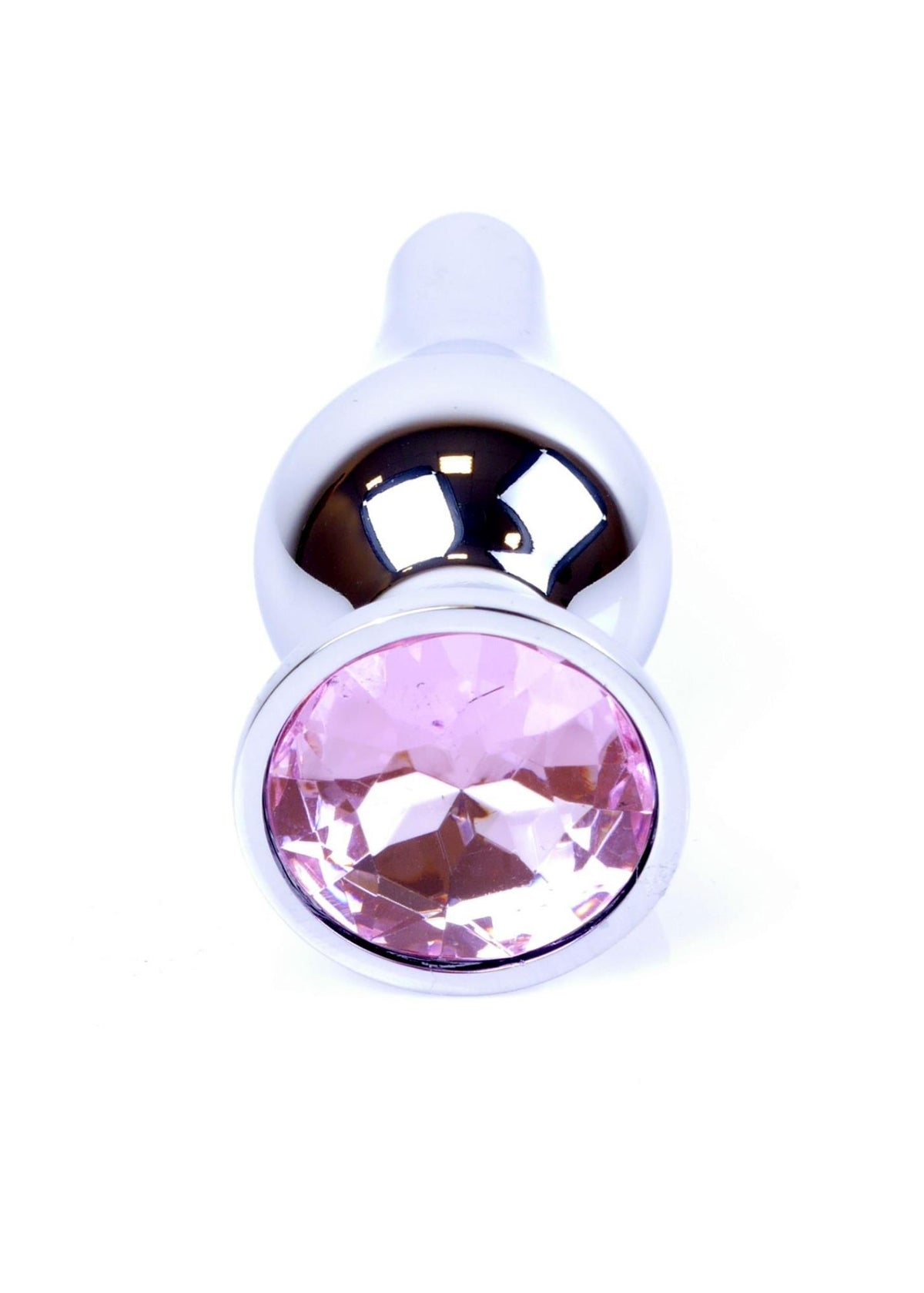 3-Srebrny korek analny z diamentem MyLove Toys 9,5 cm-3