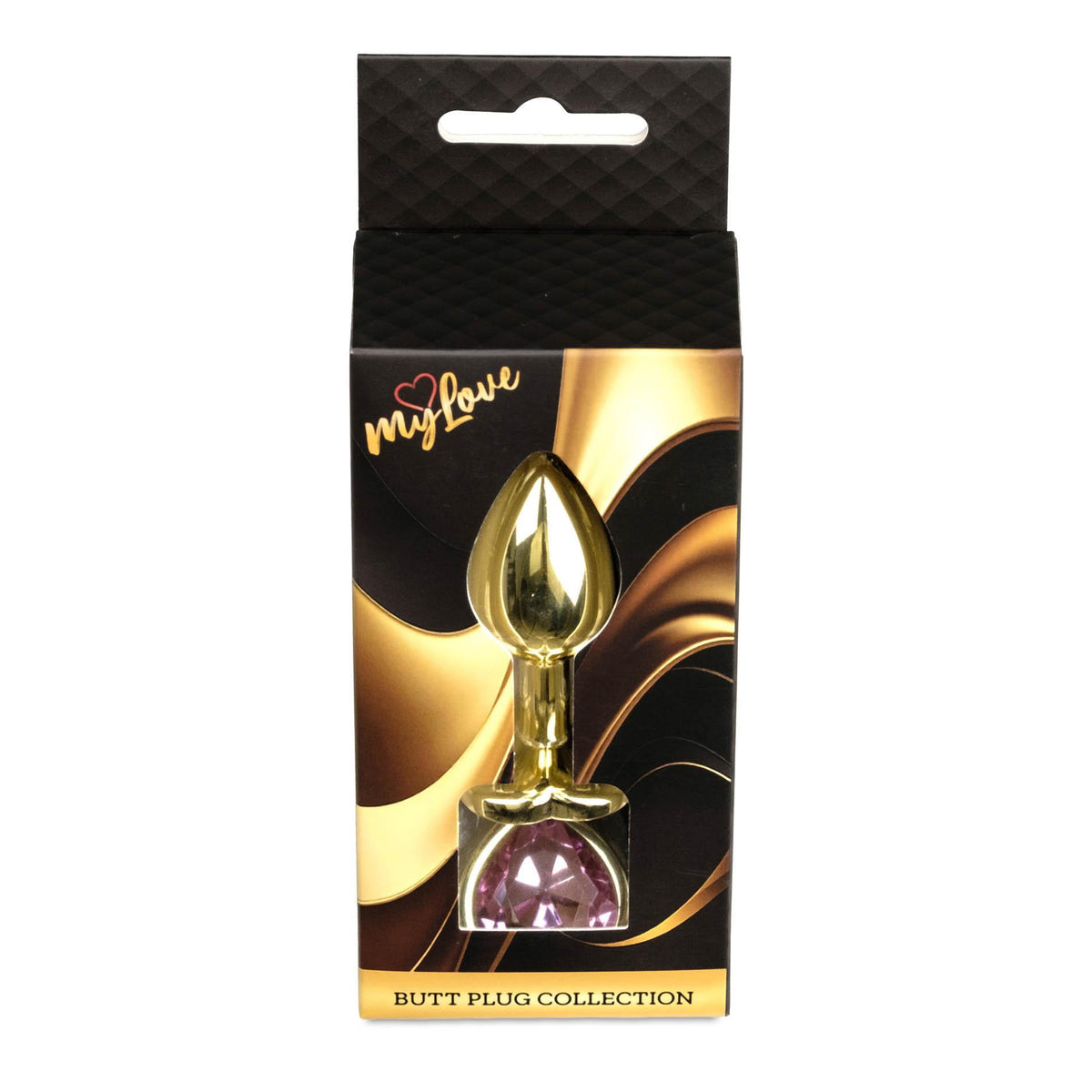 4-Korek analny złoty serce z diamentem MyLove Toys 7 cm-4
