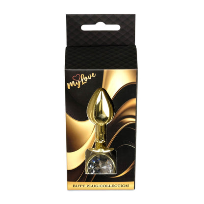 2-Biżuteria analna złota z diamencikiem MyLove Toys 7 cm-2