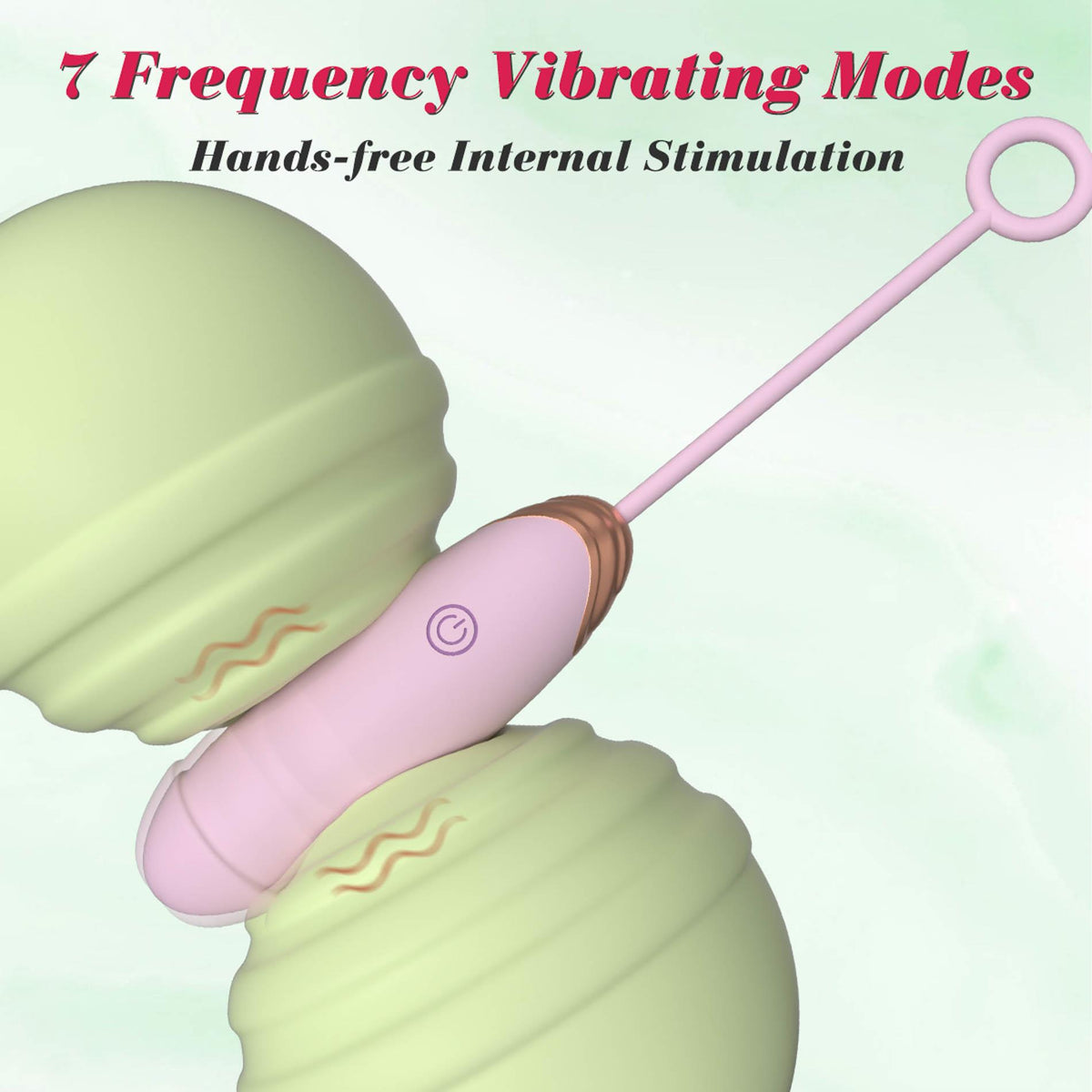 4-Vibrating Silicone Love EGG USB 7 vibration and thrust functions / Remote control Pink-4
