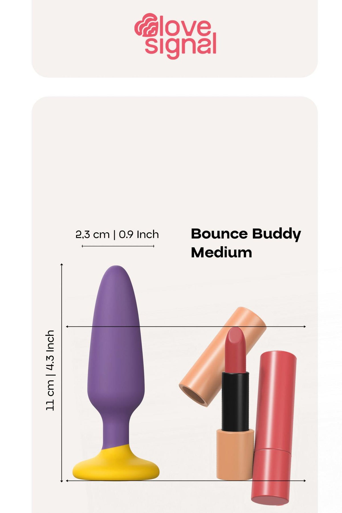 1-Korek analny silikonowy Bounce Buddy Medium Dream Toys 11 cm-1