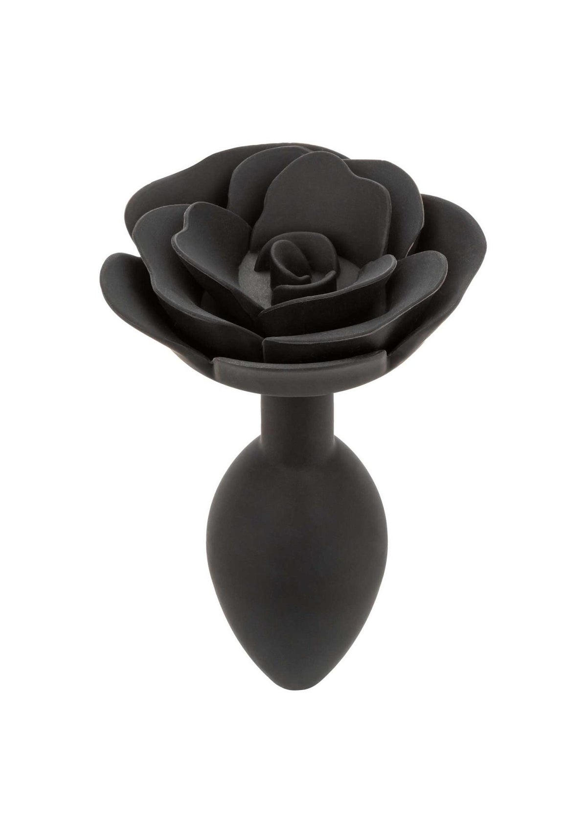 2-Korek analny silikonowy Calexotics Forbidden Rose duży czarny-2