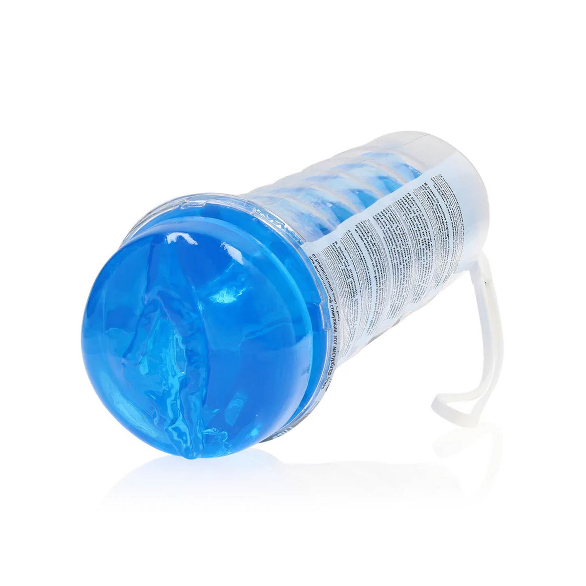 5-Masturbator RealRock Easy Rider niebieski TPE 21,5 cm-5