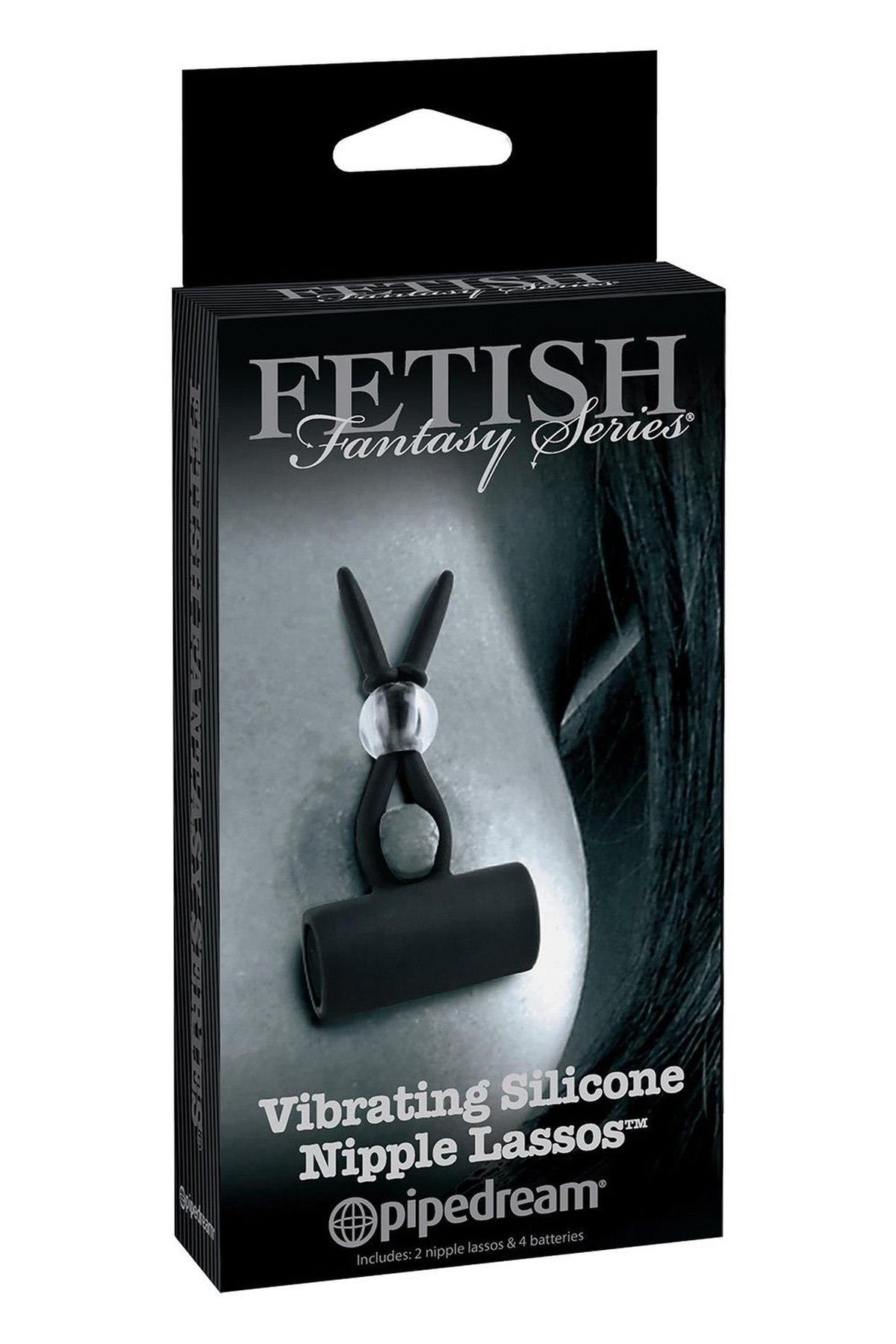 2-Wibrujące lasso silikonowe na sutki Fetish Fantasy Series czarne-2