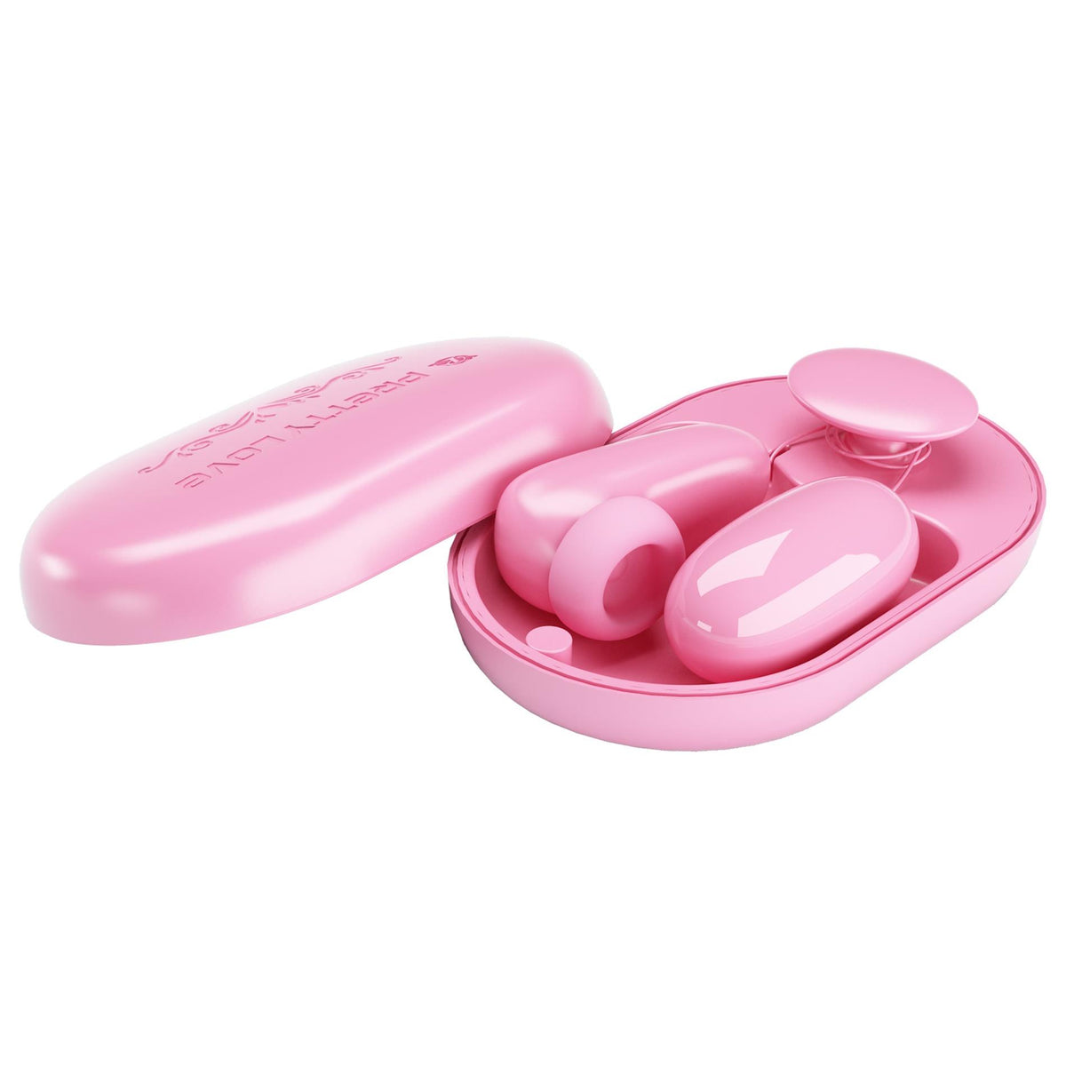 2-Wibrujące jajko Pretty Love Magic Box różowe 12 wibracji 7 stukania USB-2