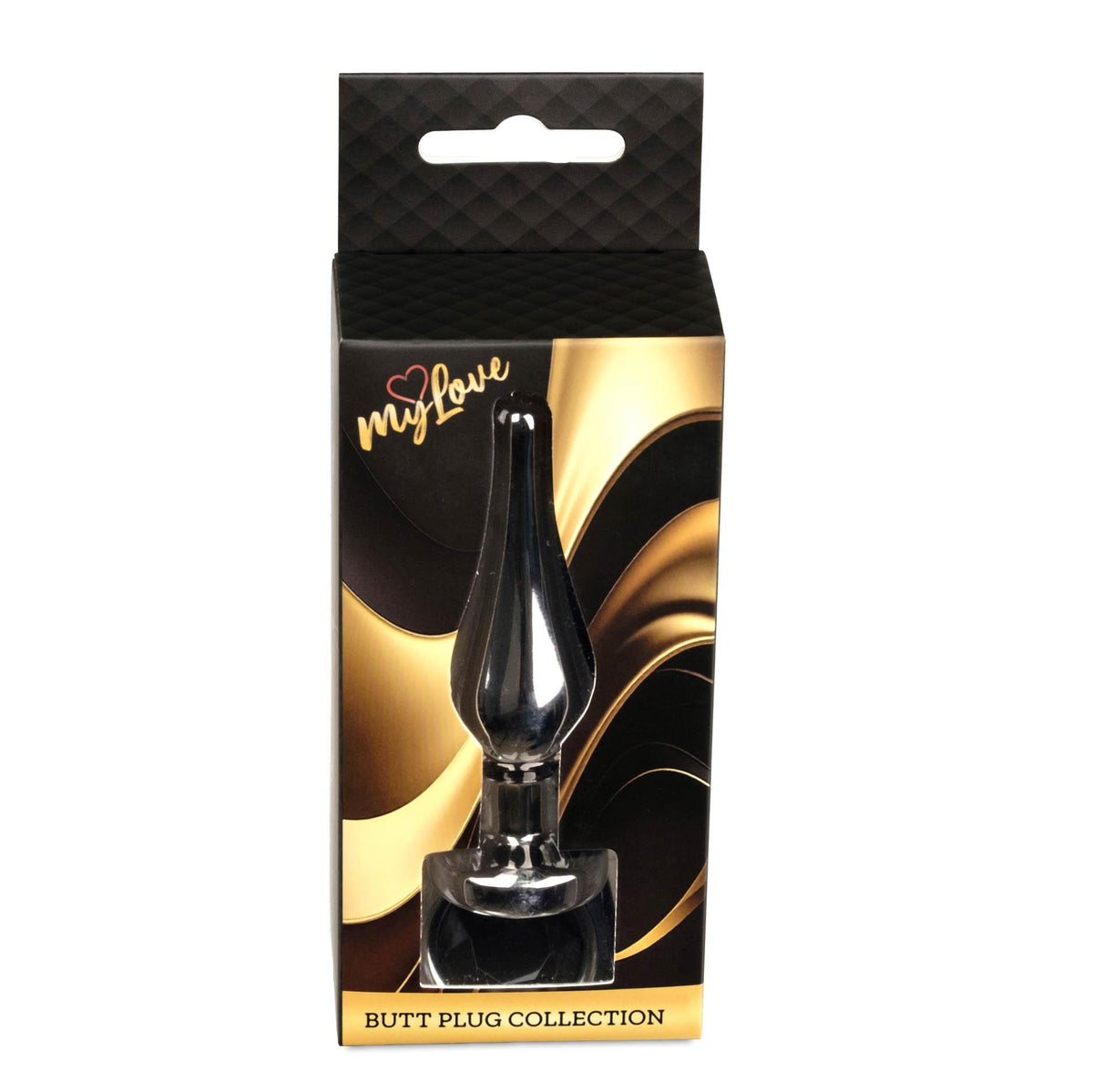 4-Stalowy korek analny z diamentem MyLove Toys srebrny 9,5 cm-4