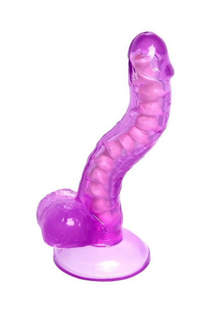 1-Elastyczne realistyczne dildo Celiam A Toys fioletowe 20,5 cm-1