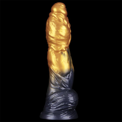 2-10'' Dual Density Silicone Inflatable Dildo-2