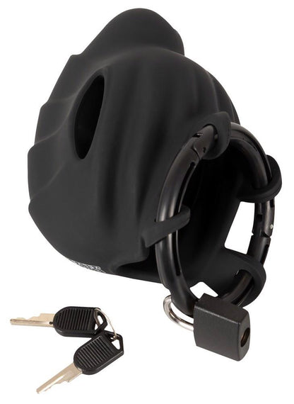 5-Black velvets Cock & Ball cage-5