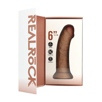 7-Wibrator realistyczny zakrzywiony RealRock cielisty 17 cm-7