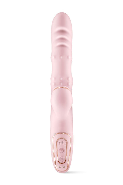 5-Wibrator króliczek Classy 5w1 Yoba pudrowy róż USB-5