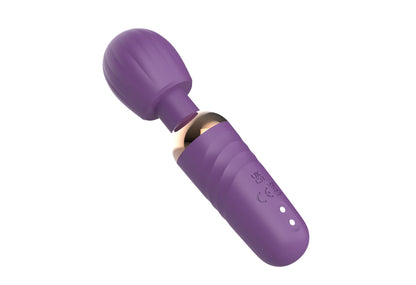 8-Stymulator łechtaczki silikonowy Little Fairy Wand fioletowy 14 cm-8