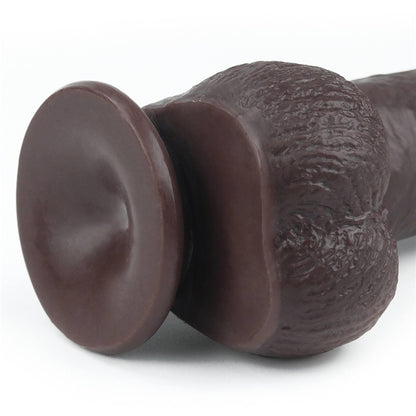 6-9'' Sliding Skin Dual Layer Dong - Black-6