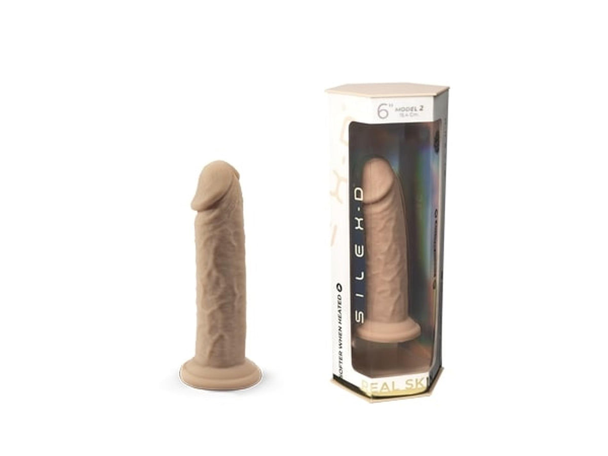 4-Dildo realistyczne Real Skin Model 2 Silexd 15 cm cieliste-4