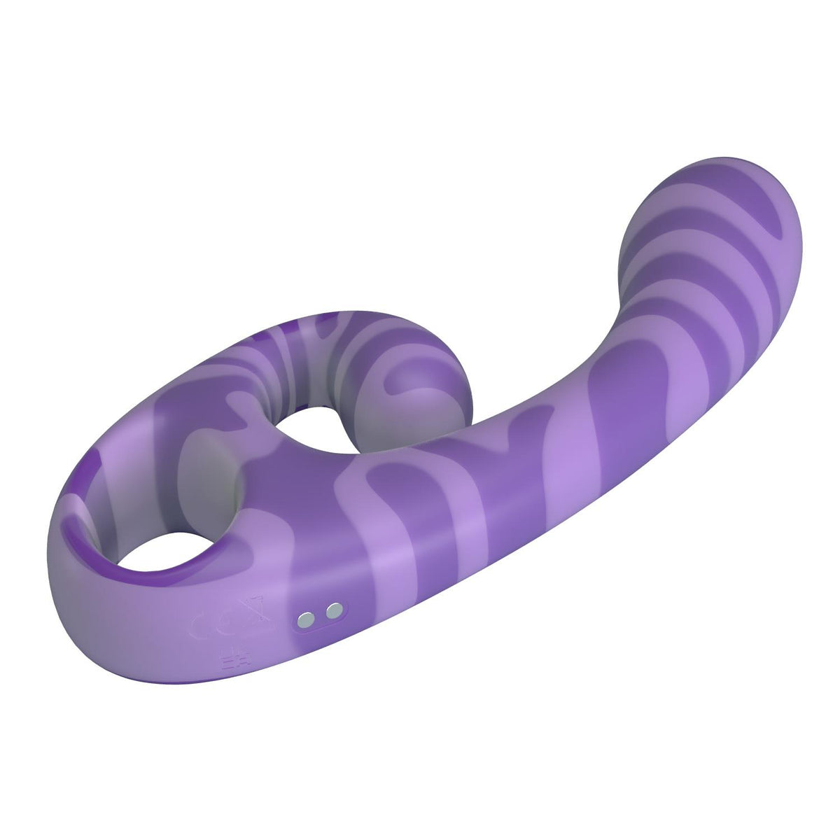 6-Dwustronny stymulator łechtaczki Pretty Love Sumner fioletowy silikonowy-6
