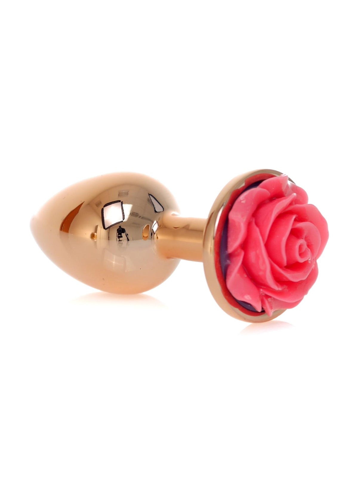 3-Korek analny z różą MyLove Toys różowy 7 cm-3