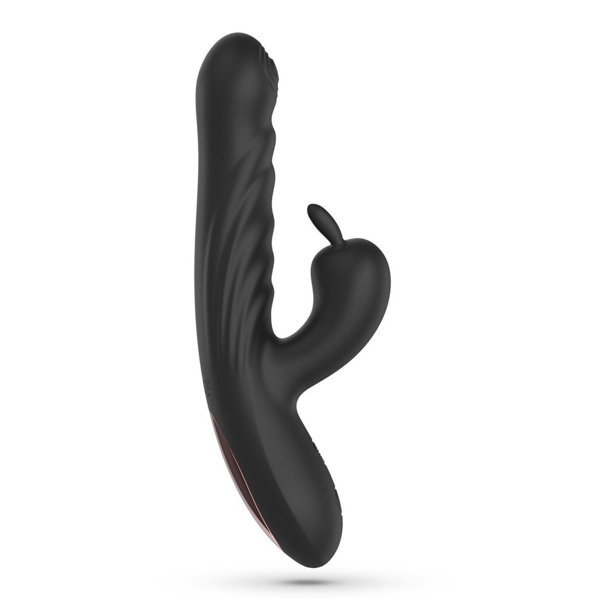 7-Wibrator króliczek Crushious Lapin silikonowy czarny USB 21,5 cm-7